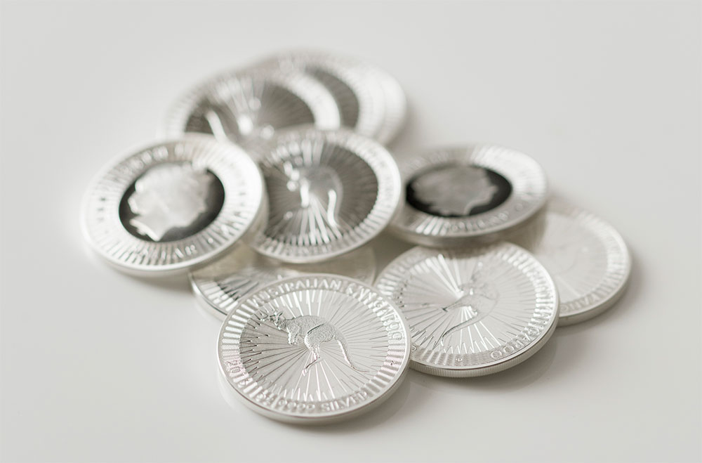 Silver kangaroo coins cropped